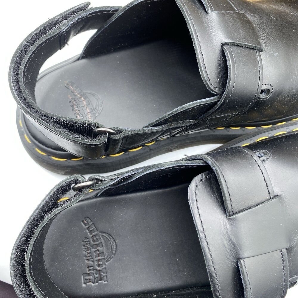 Dr Marten Jorge II Sandals Men 42 US 9 Black Slingback Buckle Casual NWB - Picture 9 of 11